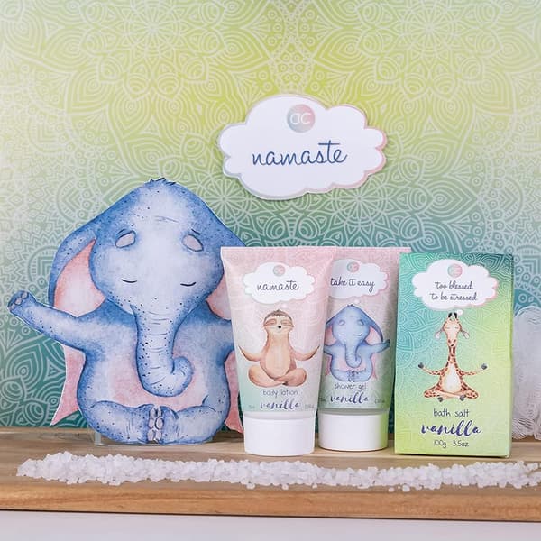 Anti Stress Bad & Dusch Set med Vaniljdoft - Set för kvinnor