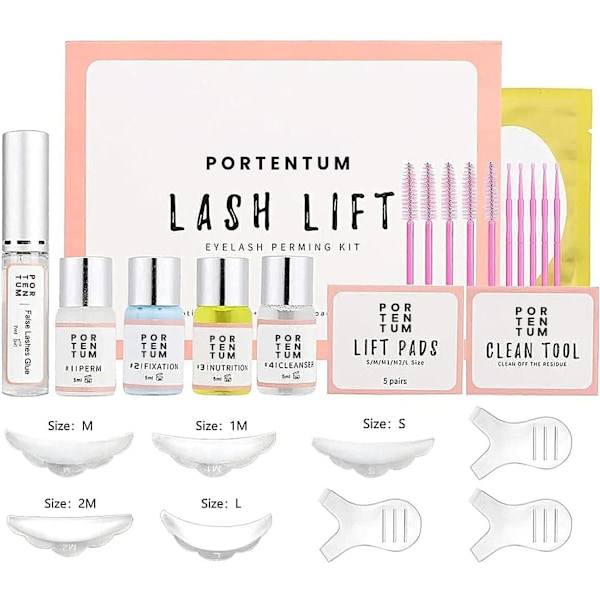 Förbättrad ögonfranslyftningssats, Professionell Semipermanent Locker Permanent Kit