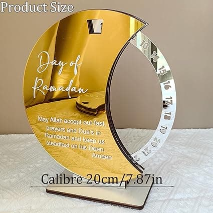 Ramadan Calendar Countdown, Swivel Eid Mubarak Calendar, 30 Days Countdown, Eid Mubarak Advent