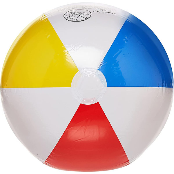 2 pack 33 cm strandboll uppblåsbar multifärgad semester simbassäng