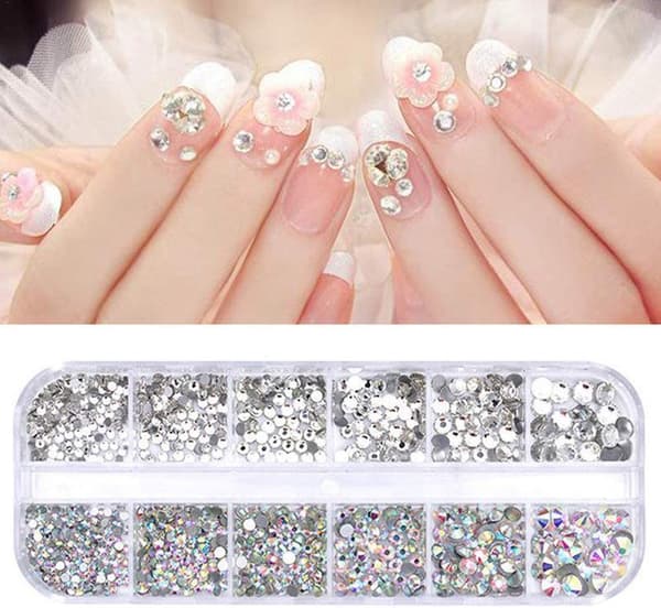 1440 st 6 storlekar kristall strass nageldesign kristall strass
