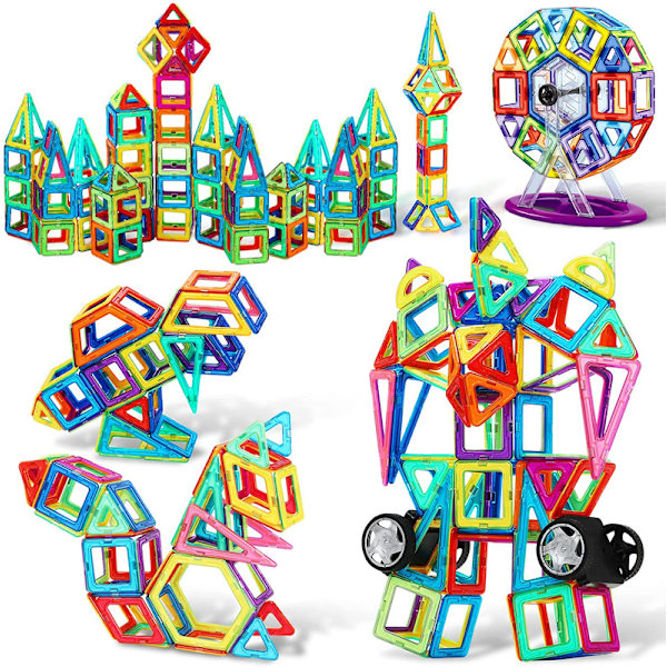 Magnetic Building Blocks 117 PCS Toy/Robot/Animal/Ferris Wheel