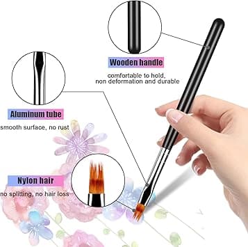 8 Pcs Function Nail Brush, Drawing Nails, Brush Pen Nail Design Painting