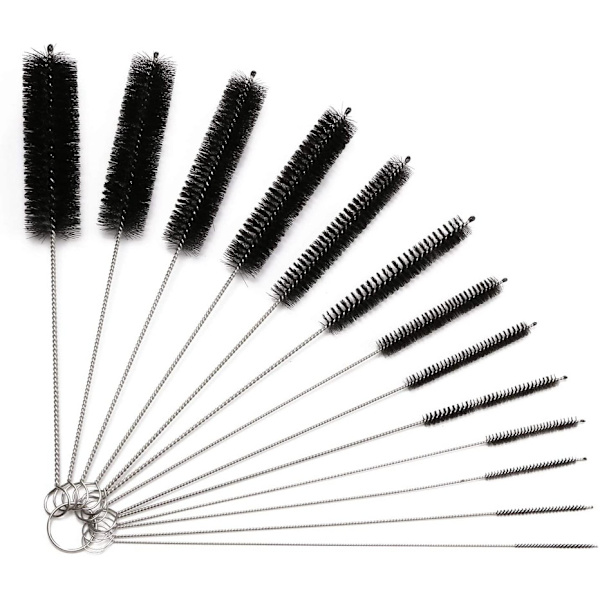 Flaskrengöringsborstar, 13 rörborstar nylon