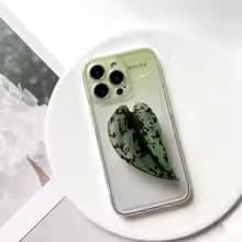 Socket Folding Grip Tok Pretty Leaf Acrylic Phone Holder For iPhone13 Universal Phone Bracket