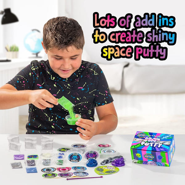 Galaxy Space Goo, Glow in The Dark DIY Space Putty, 29 delar
