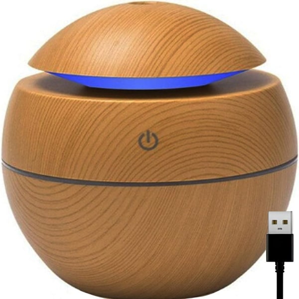 Ultrasonic Aroma Diffuser med färgad LED-belysning, USB, 150 ml,