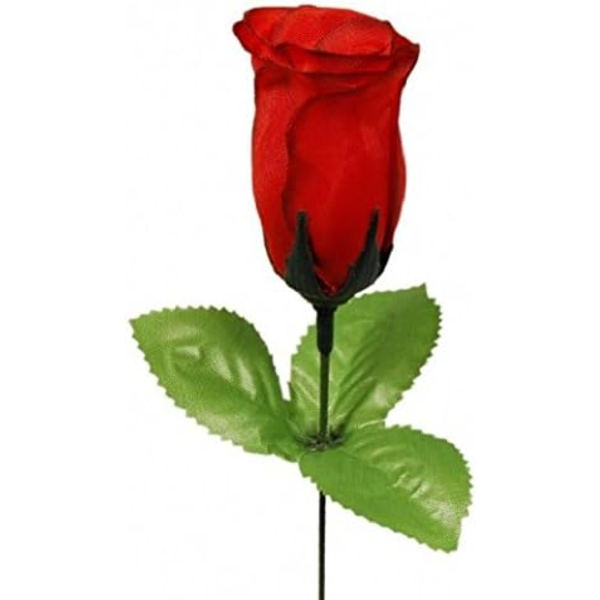 72st Häckar 26cm Rosor Röda Konstgjorda Blommor Siden Blommor Röda Rosor