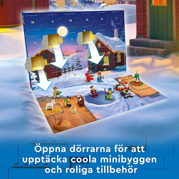 Stadens adventskalender Kul set med jultema ,