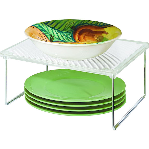 Organizer för mat, 12\" x 10\" x 6\", transparent, silver
