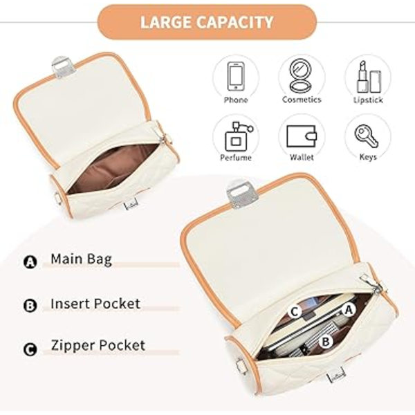 Women's Shoulder Bag, Soft PU Leather Bag Trendy Pattern Lozenge Pattern Adjustable Strap