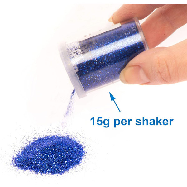 Ross Kids' Glitter Diffuser - För julhantverk och dekorationer (5 stycken), 20 g