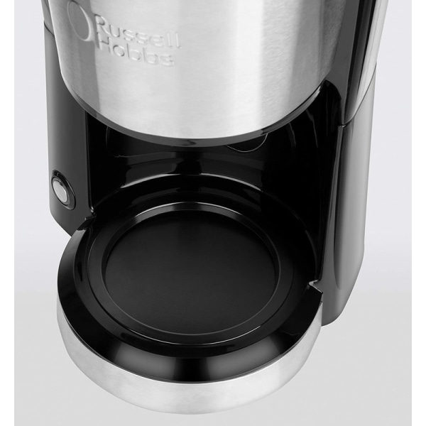 Kaffebryggare, perfekt för det lilla hushållet, 0,6 l glaskanna, 5 koppar