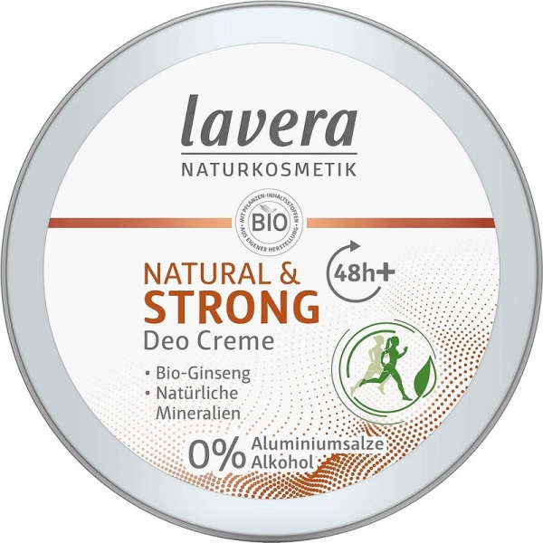 Natural & Strong Deodorant Cream - med ekologisk ginseng och naturliga mineraler