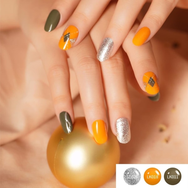 UV Shellac nagellack, set 6 st, 8 ml UV-gelset under UV/LED-ljus, nagellack