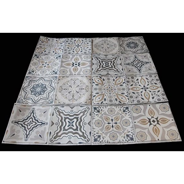 24 stycken mosaik-golvklistermärken, 10 x 10 cm