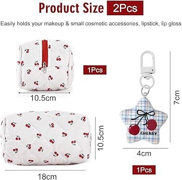 1 x Cute 1 Star Makeup Bag and Decoration, Large Capacity Portable Storage Bag