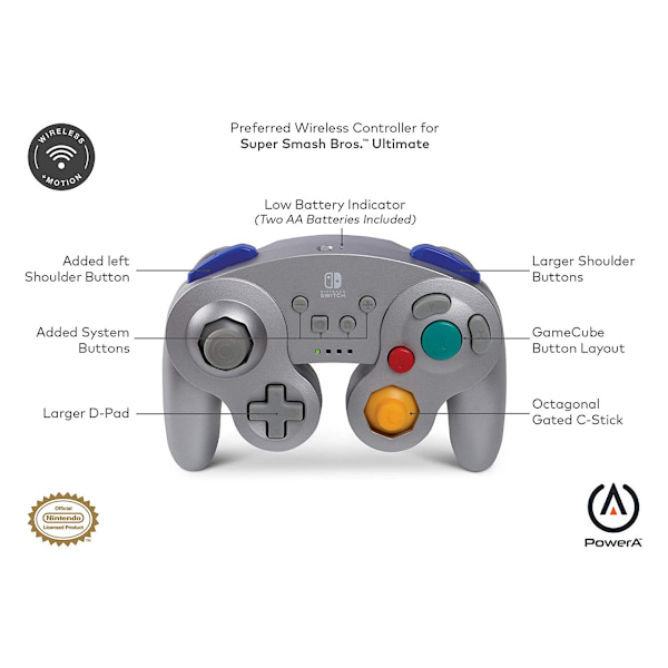 PowerA trådlös handkontroll för Nintendo Switch