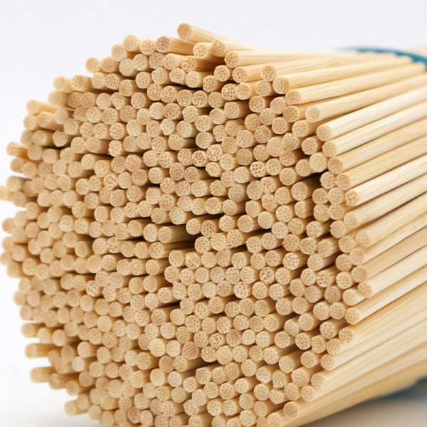 100 st Träspett 30 cm träpinnar Craft Bambu Marshmallow Grillspett