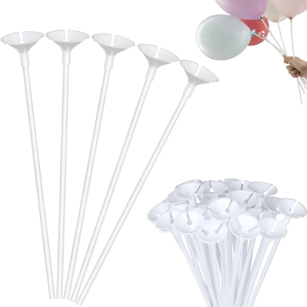 100 set återanvändbara ballonghållare, ballongstativ,