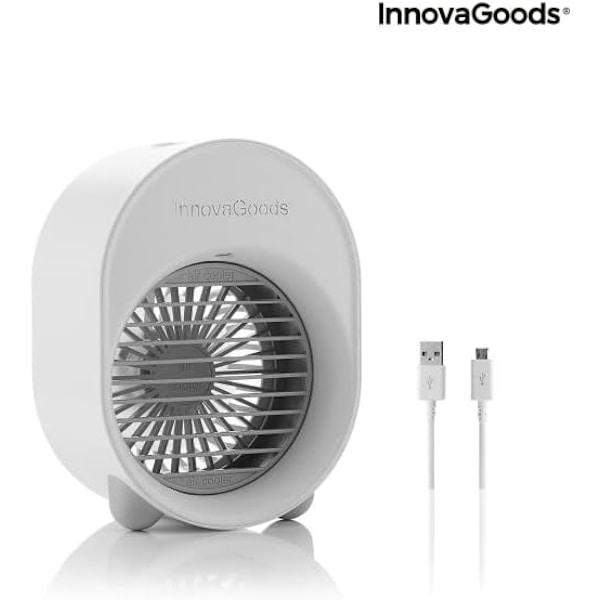 Mini Ultraljudsluftkylare-luftfuktare med LED Koolizer InnovaGoods