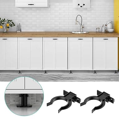 20 Pieces Skirting Boards for Kitchen, Kitchen Base Clips Kitchen Skirting Skirting Board Kitchen Clips with 50