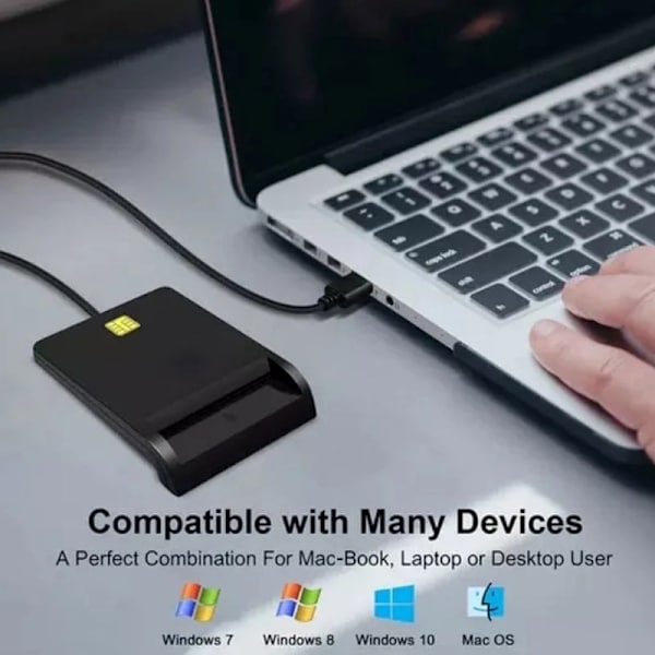 Multi-function Portable USB 2.0 Intelligent Card Reader Affordable Easy Use for DNIE ATM CAC IC
