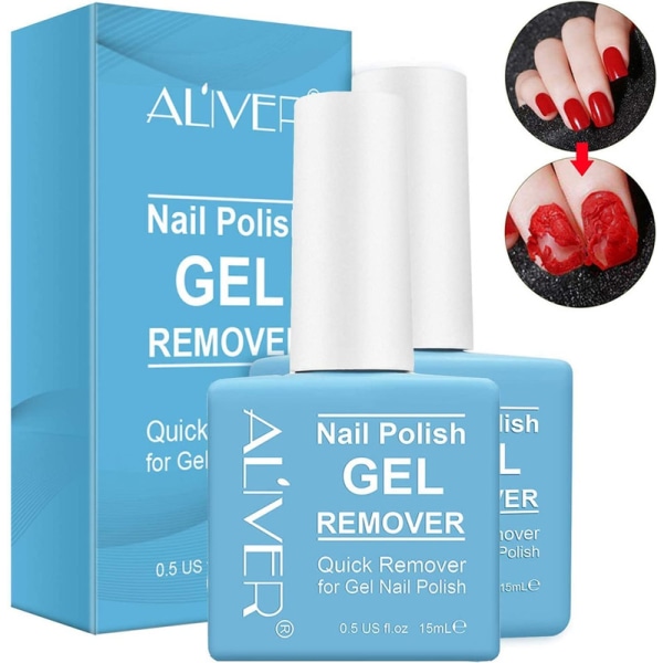 Magisk borttagning 2st 15ml UV Gel Nagellack Remover Soak