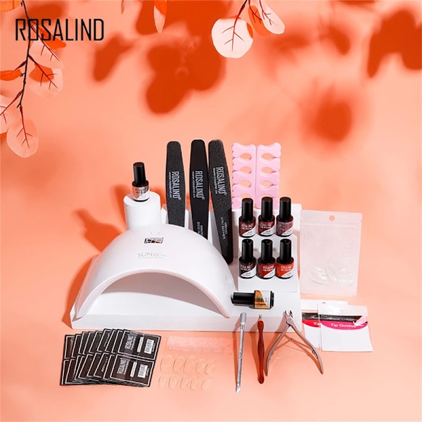 Gel nagellack startset med UV-lampa 36 W gel nagellack shellac set