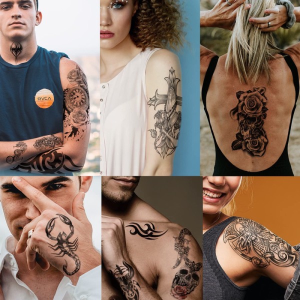 Tattoo Tattooing Fake False Practice Skin 70 Sheets