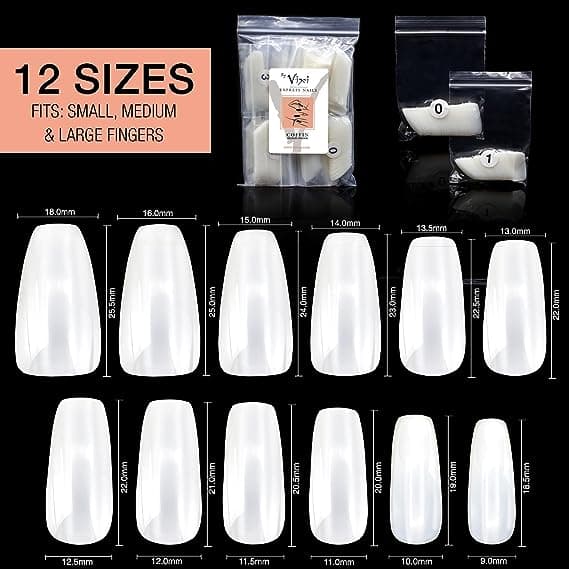 By Vixi 600 Opaque Nails (Kista Medium)