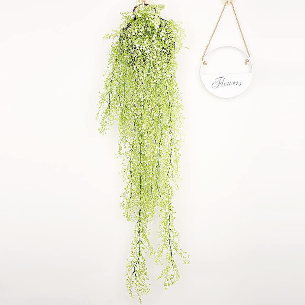 2 stycken konstgjorda blommor på vägghängande blommor Terrass konstgjorda blommor
