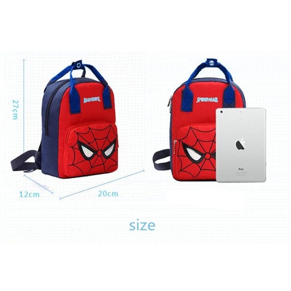 Spiderman ryggsäck student skolväska barnryggsäckar justerbar