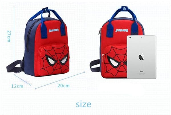 Spiderman ryggsäck student skolväska barnryggsäckar justerbar