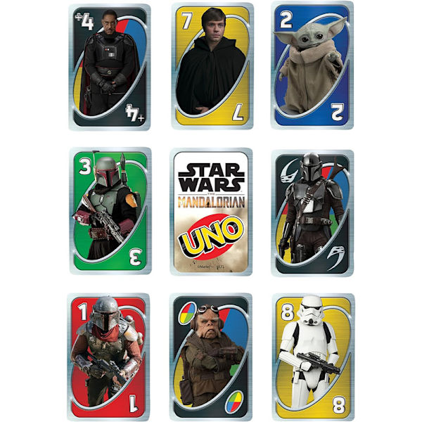 UNO Star Wars the Mandalorian Edition, kortspel, gåva för fans, tysk version, från 7 år
