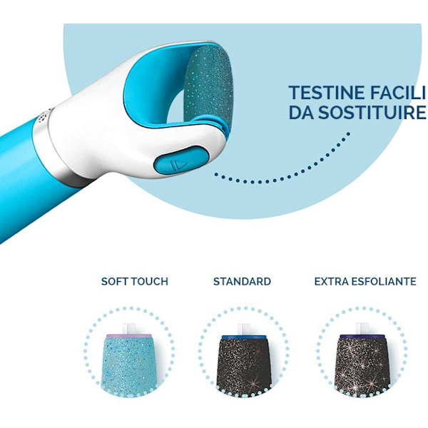 Fotfil, blå, en one size