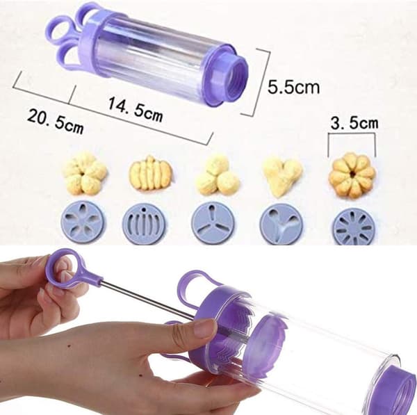 Classic 8-Nozzle Decorating Nozzle, Cake Decorating Pen, Icing 10 Kinds of Flower Pattern Decoration,
