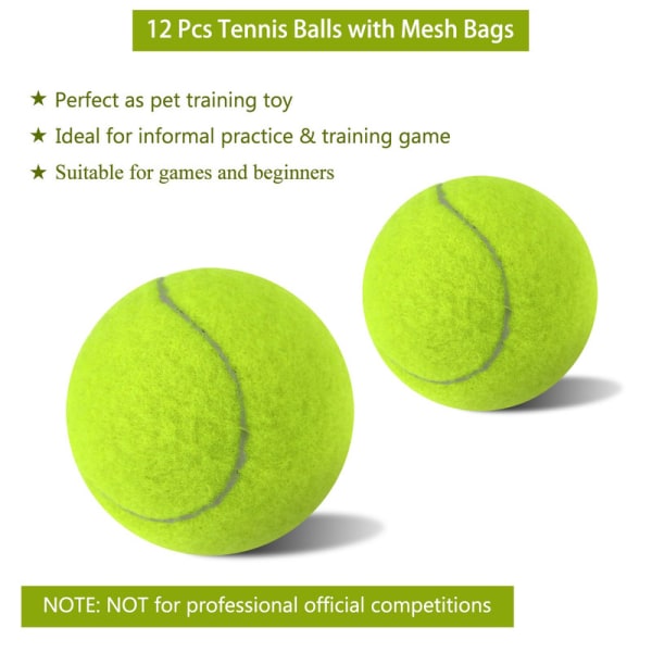 (12-pack) Mesh Bag Fort Tournament Tennis Balls