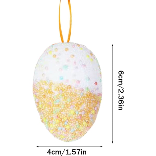 Påskhängande ägg - Färgglada skumpåskägg