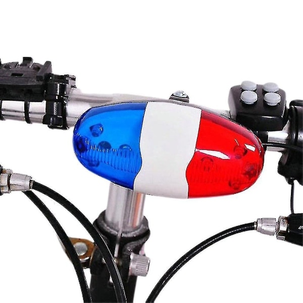 Mtb Bike 6 LED'er 4 Tone Lyde Cykel Ur Politi Bil Lys Elektronisk Horn Sirene