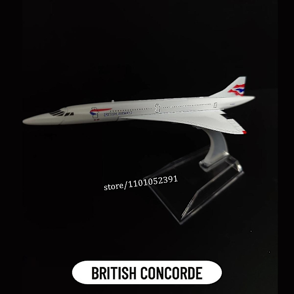 1:400 Skala Metall Flygplansreplika DHL Boeing 757 Diecast Modell Flygplan Hemmakontor Miniatyrleksak för Barn - Perfekt 157.UK concorde