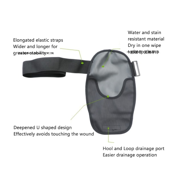 Vanntett justerbart bærbart universelt stretch-cover for stomi urostomi ileostomipose