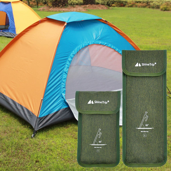 Camping tältpinnar förvaringsväska Oxford tygpåse Udendørs Garden Stakes Ground Nail Opbevaringspose 20/30cm null - S