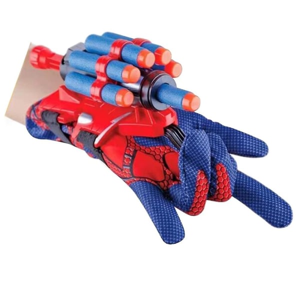 Spiderman Web Shooter Launcher Handskar Handledsutkastning Leksak Barn Superhjälte Cosplay Prop Present