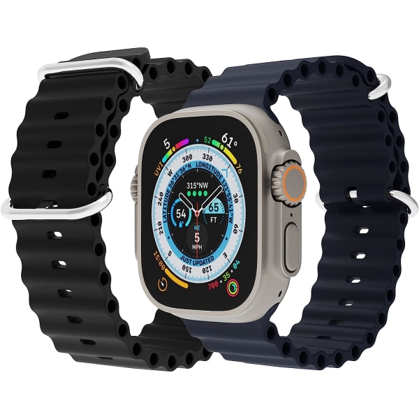 Yhteensopiva Apple Watch 42/44/45mm Sport Bandin kanssa