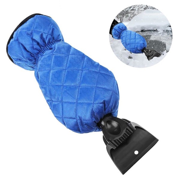 Bil snöskyffel Pluss sammetshandskar for att hålla värmen Snöröjningsskyffel
