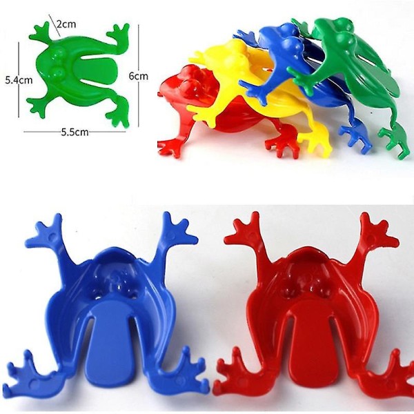 10 st Jumping Frog Bounce Fidget Toys For Kids Novelty Ass