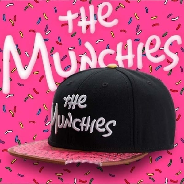 Uusi The Munchies Lippalakki Vaaleanpunainen Snapback Hattu Miehet Naiset Aikuiset Hip Hop Golf Lippikset Ulkoilu Rento aurinkohatut Gorras Bone