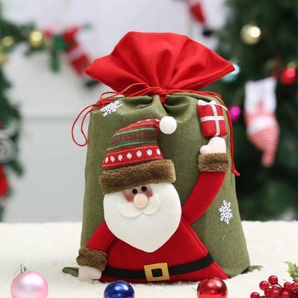 Julklappspåsar, personlig julklappssäck present stil 1