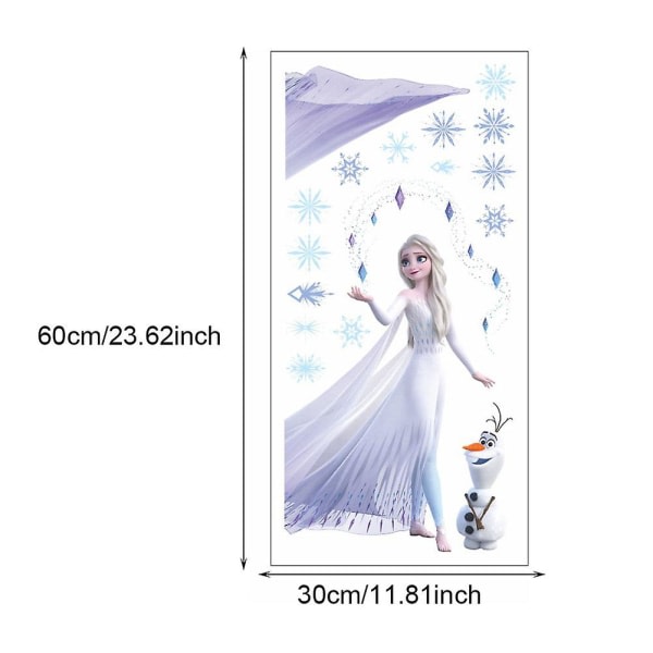 Flickor Led Casual Tennarit Elsa Princess Print Outdoor Skor Barn Light-up Halkfria skor f?r och vinter Purppura P 27-sisäpohja 16,8 cm